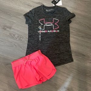 NWT under Armour short set